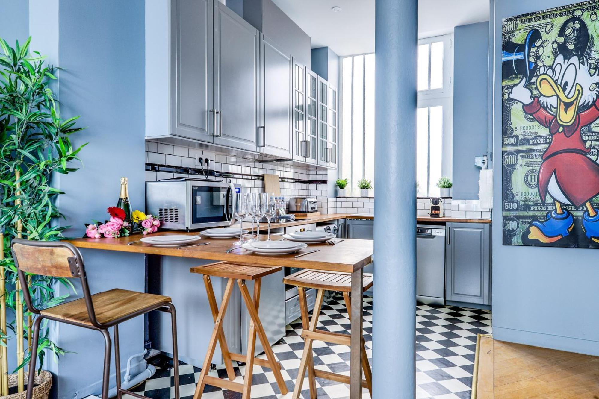 Appartement Buttes-chaumont - Fully-equipped Parijs