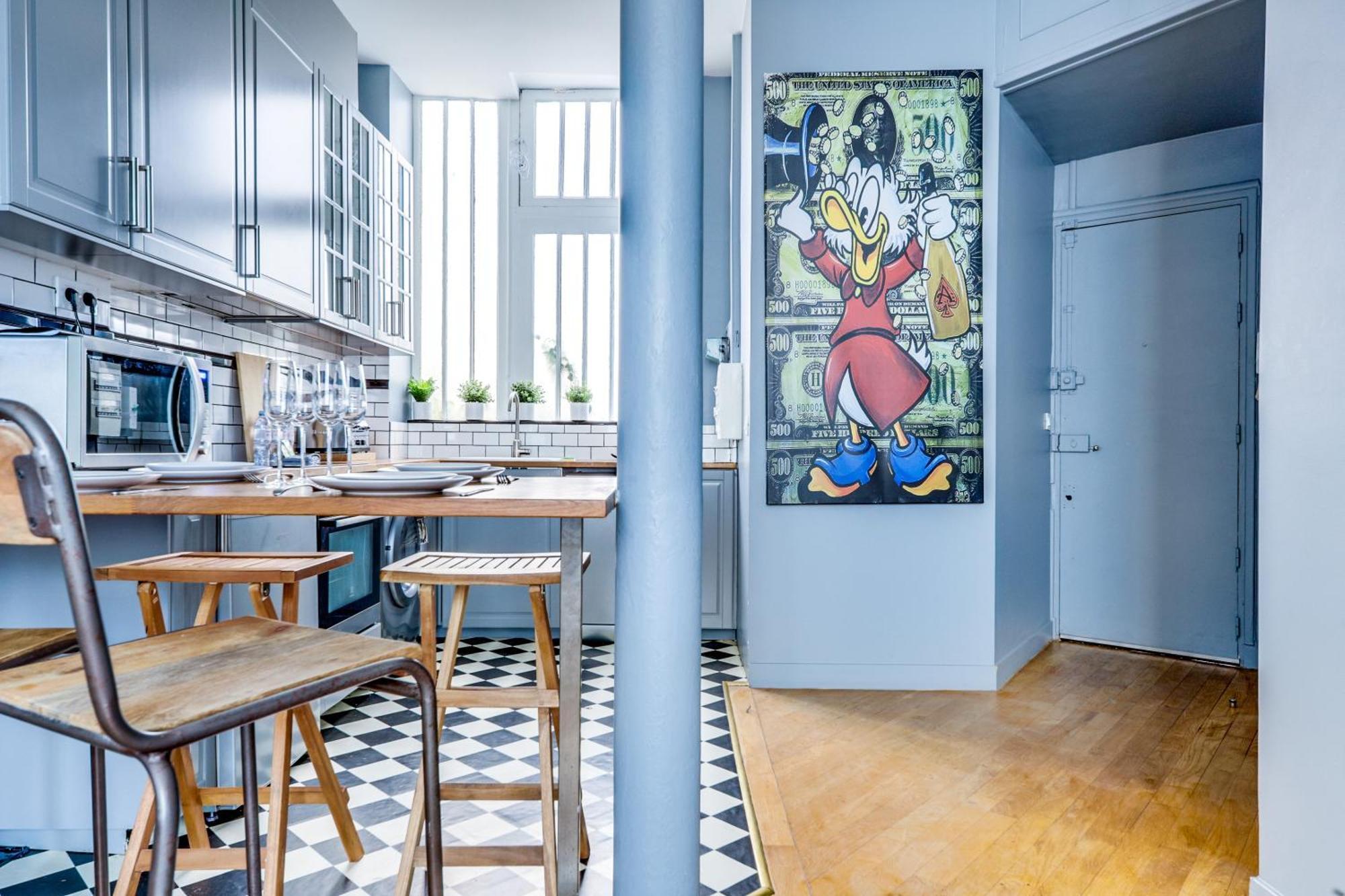 Appartement Buttes-chaumont - Fully-equipped Parijs